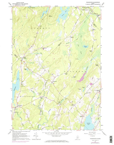 United States Geological Survey Washington, ME (1961, 24000-Scale) digital map