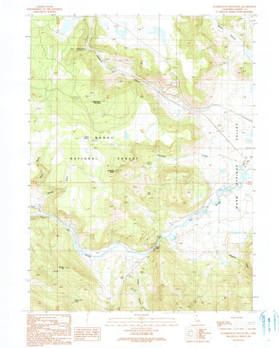 United States Geological Survey Washington Mountain, CA (1990, 24000-Scale) digital map