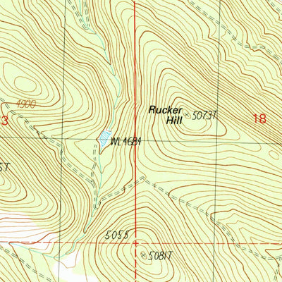 United States Geological Survey Washington Mountain, CA (1990, 24000-Scale) digital map
