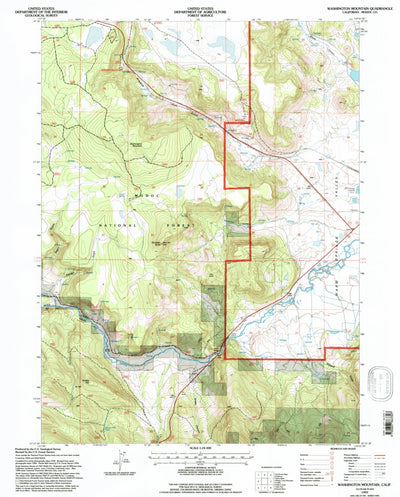 United States Geological Survey Washington Mountain, CA (1993, 24000-Scale) digital map