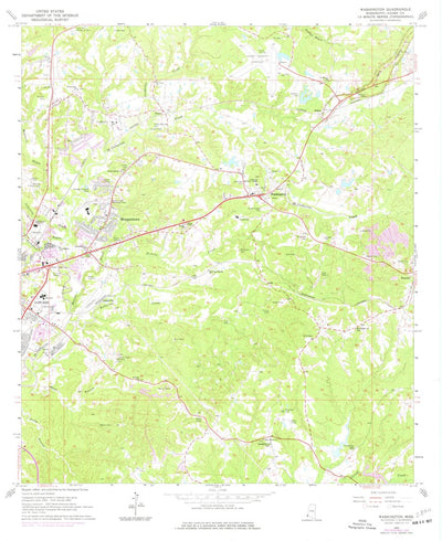 United States Geological Survey Washington, MS (1963, 24000-Scale) digital map