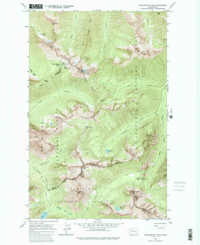 United States Geological Survey Washington Pass, WA (1963, 24000-Scale) digital map