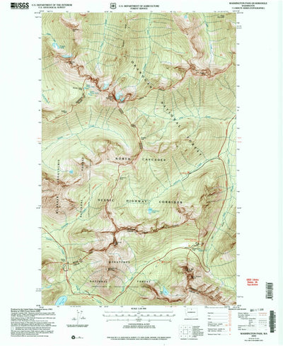 United States Geological Survey Washington Pass, WA (2002, 24000-Scale) digital map