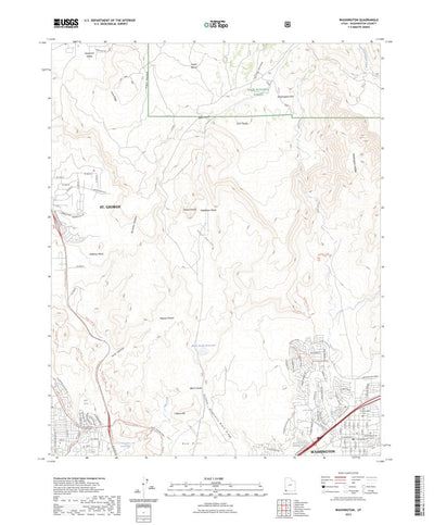 United States Geological Survey Washington, UT (2023, 24000-Scale) digital map
