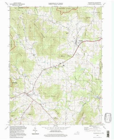 United States Geological Survey Washington, VA (1994, 24000-Scale) digital map