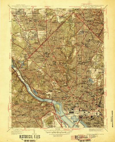 United States Geological Survey Washington West, DC-MD-VA (1945, 31680-Scale) digital map