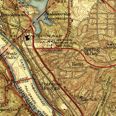 United States Geological Survey Washington West, DC-MD-VA (1945, 31680-Scale) digital map