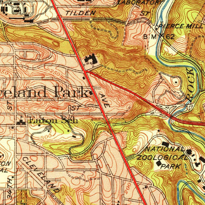 United States Geological Survey Washington West, DC-MD-VA (1951, 24000-Scale) digital map