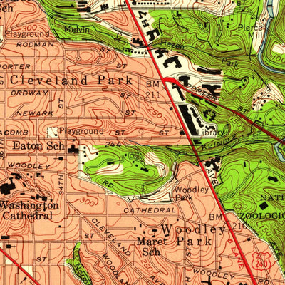 United States Geological Survey Washington West, DC-MD-VA (1956, 24000-Scale) digital map