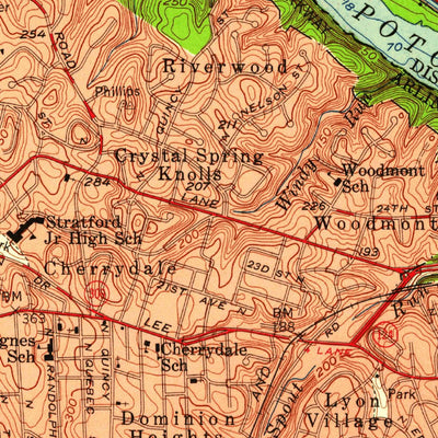 United States Geological Survey Washington West, DC-MD-VA (1956, 24000-Scale) digital map