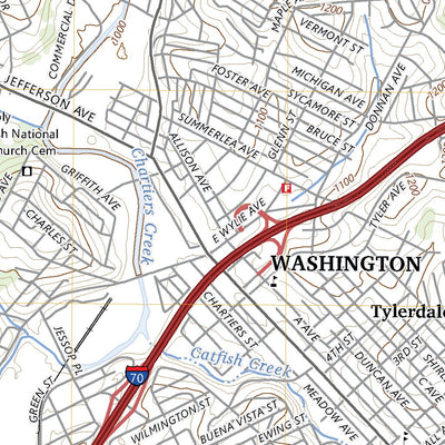 United States Geological Survey Washington West, PA (2023, 24000-Scale) digital map