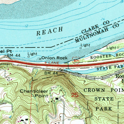 United States Geological Survey Washougal, WA-OR (1961, 24000-Scale) digital map