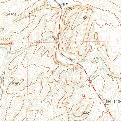 United States Geological Survey Washtucna North, WA (1972, 24000-Scale) digital map