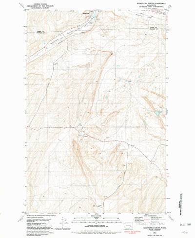 United States Geological Survey Washtucna South, WA (1981, 24000-Scale) digital map