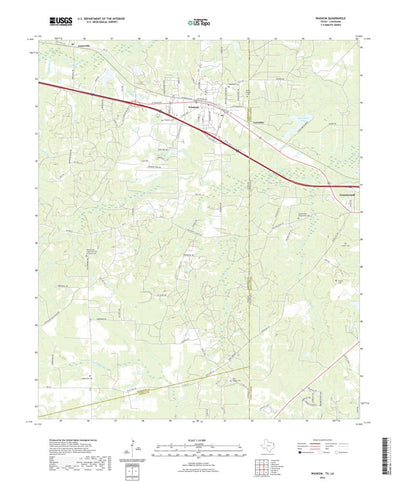 United States Geological Survey Waskom, TX (2022, 24000-Scale) digital map