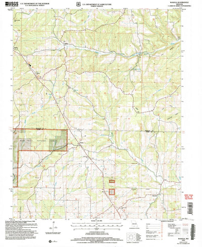 United States Geological Survey Wasola, MO (2004, 24000-Scale) digital map