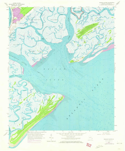 United States Geological Survey Wassaw Sound, GA (1957, 24000-Scale) digital map