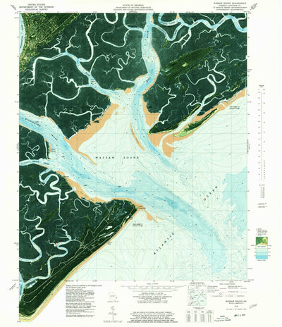 United States Geological Survey Wassaw Sound, GA (1978, 24000-Scale) digital map