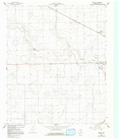 United States Geological Survey Wasson, TX (1965, 24000-Scale) digital map