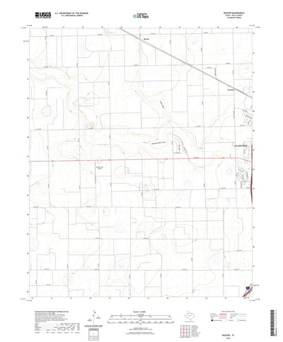 United States Geological Survey Wasson, TX (2022, 24000-Scale) digital map