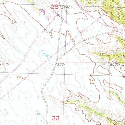 United States Geological Survey Wasta NW, SD (1954, 24000-Scale) digital map
