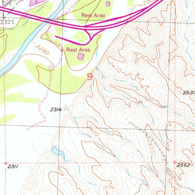 United States Geological Survey Wasta, SD (1954, 24000-Scale) digital map