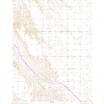 United States Geological Survey Wasta SE, SD (1954, 24000-Scale) digital map