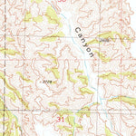 United States Geological Survey Wasta SE, SD (1954, 24000-Scale) digital map