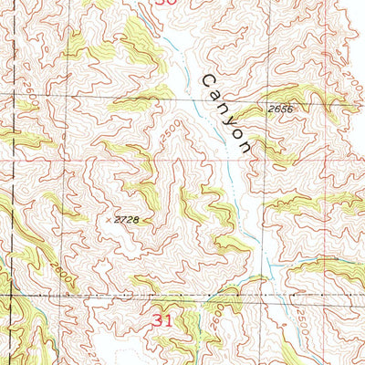 United States Geological Survey Wasta SE, SD (1954, 24000-Scale) digital map