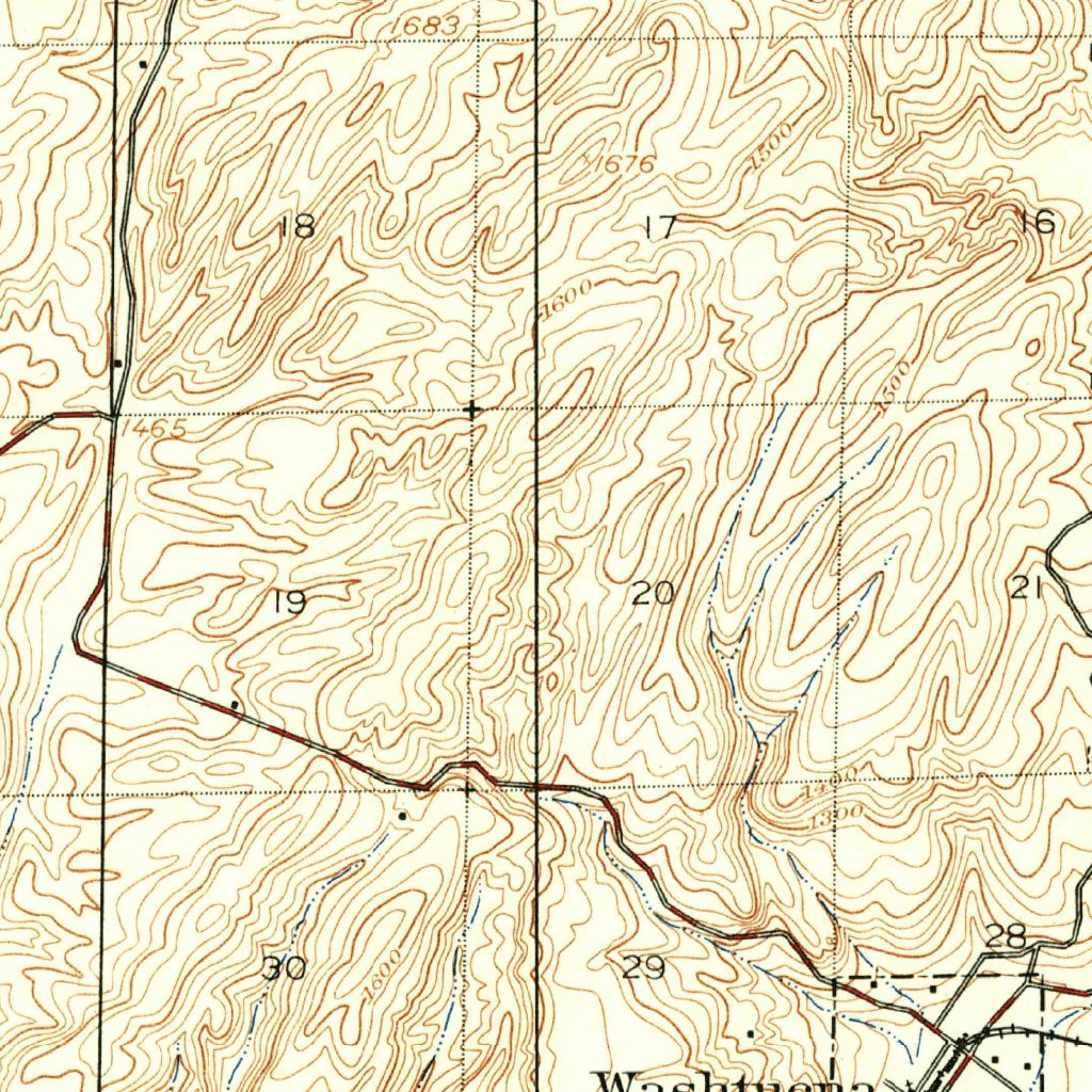 Wastucnahtucna, WA (1923, 62500-Scale) Map by United States Geological ...