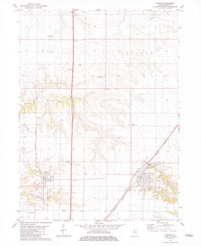 United States Geological Survey Wataga, IL (1982, 24000-Scale) digital map