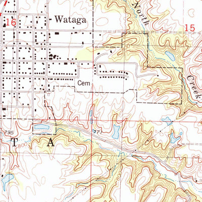 United States Geological Survey Wataga, IL (1982, 24000-Scale) digital map