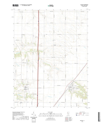 United States Geological Survey Wataga, IL (2021, 24000-Scale) digital map