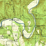 United States Geological Survey Watalula, AR (1939, 62500-Scale) digital map