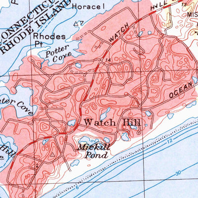 United States Geological Survey Watch Hill, RI-CT-NY (2001, 24000-Scale) digital map