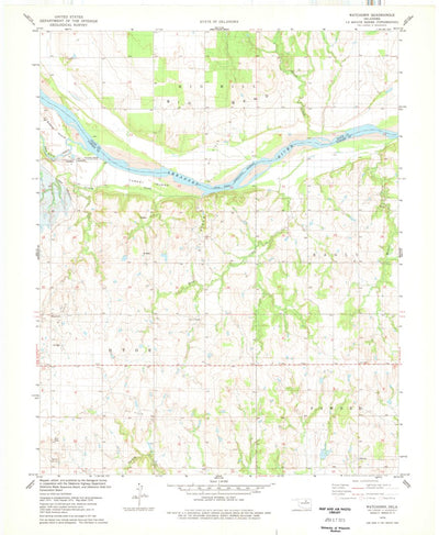 United States Geological Survey Watchorn, OK (1978, 24000-Scale) digital map