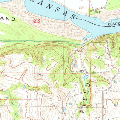 United States Geological Survey Watchorn, OK (1978, 24000-Scale) digital map
