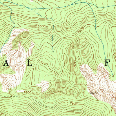 United States Geological Survey Watchtower Peak, ID-MT (1966, 24000-Scale) digital map