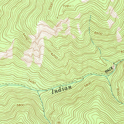 United States Geological Survey Watchtower Peak, ID-MT (1966, 24000-Scale) digital map
