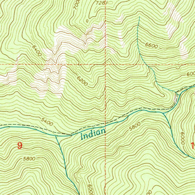 United States Geological Survey Watchtower Peak, ID-MT (1998, 24000-Scale) digital map