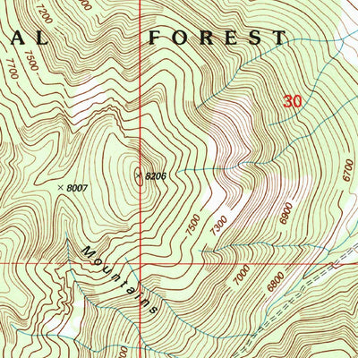 United States Geological Survey Water Canyon, NM (1995, 24000-Scale) digital map