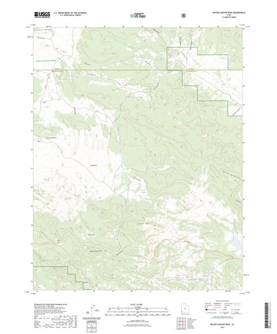 United States Geological Survey Water Canyon Peak, UT (2023, 24000-Scale) digital map