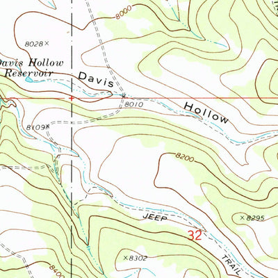 United States Geological Survey Water Creek Canyon, UT (1968, 24000-Scale) digital map