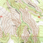 United States Geological Survey Water Creek Canyon, UT (2001, 24000-Scale) digital map