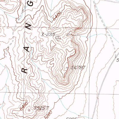 United States Geological Survey Water Gap East, NV (1985, 24000-Scale) digital map