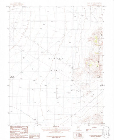 United States Geological Survey Water Gap West, NV (1985, 24000-Scale) digital map