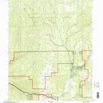 United States Geological Survey Water Hollow Ridge, UT (2001, 24000-Scale) digital map