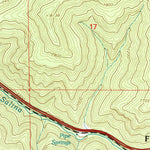 United States Geological Survey Water Hollow Ridge, UT (2001, 24000-Scale) digital map