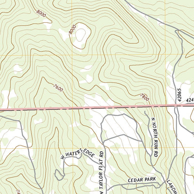 United States Geological Survey Water Hollow Ridge, UT (2020, 24000-Scale) digital map