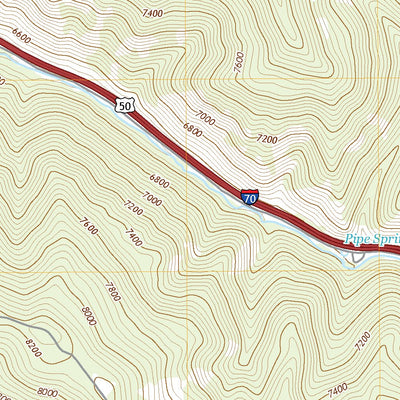 United States Geological Survey Water Hollow Ridge, UT (2020, 24000-Scale) digital map